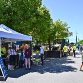 Booths set up at City Days. 