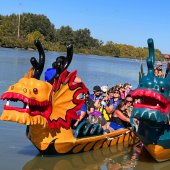 Community Dragon Boat paddle. 
