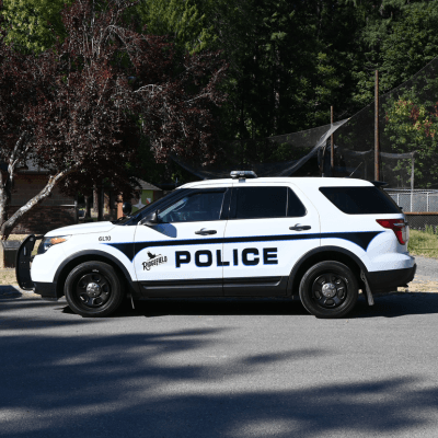 Image of Ridgefield Police vehicle.
