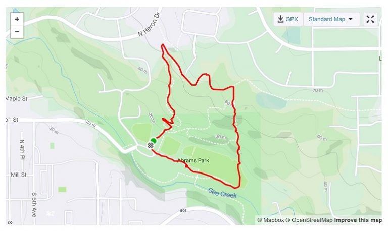 Abrams Park Loop Option 2 Map