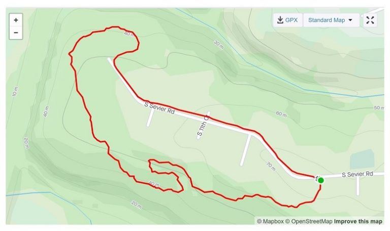 Teal Crest Trail Option 1 Map