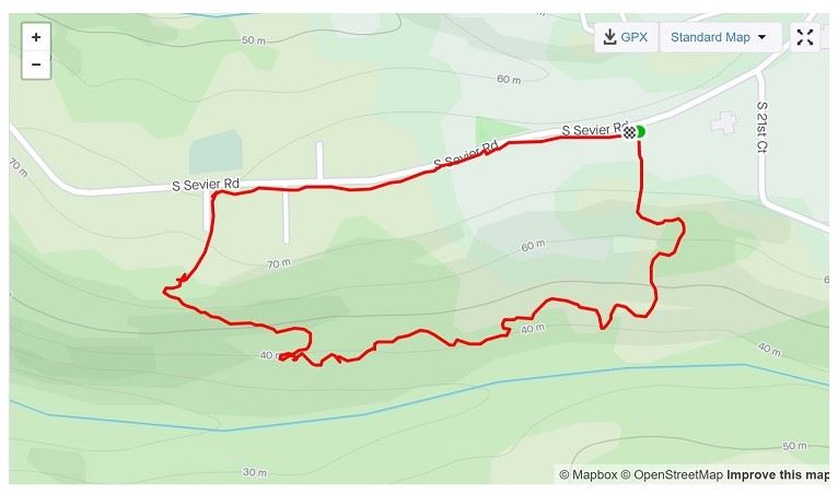 Canyon Ridge Subdivision and Trail 1 Map