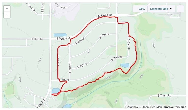 Seven Wells Trail Map